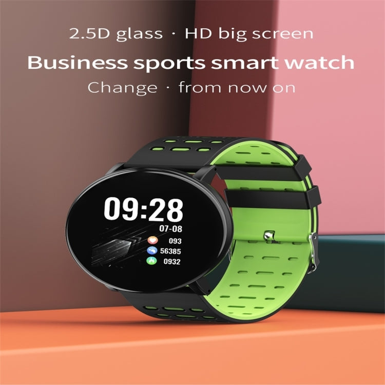 119plus 1.3inch IPS Color Screen Smart Watch IP68 Waterproof,Support Call Reminder /Heart Rate Monitoring/Blood Pressure Monitoring/Blood Oxygen Monitoring(Gray) - Smart Wear by buy2fix | Online Shopping UK | buy2fix