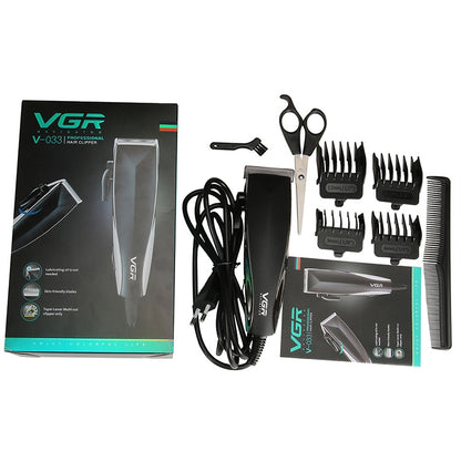 VGR V-033 9W 8 in 1 Electric Hair Clipper with Line, Plug Type: EU Plug - Hair Trimmer by VGR | Online Shopping UK | buy2fix