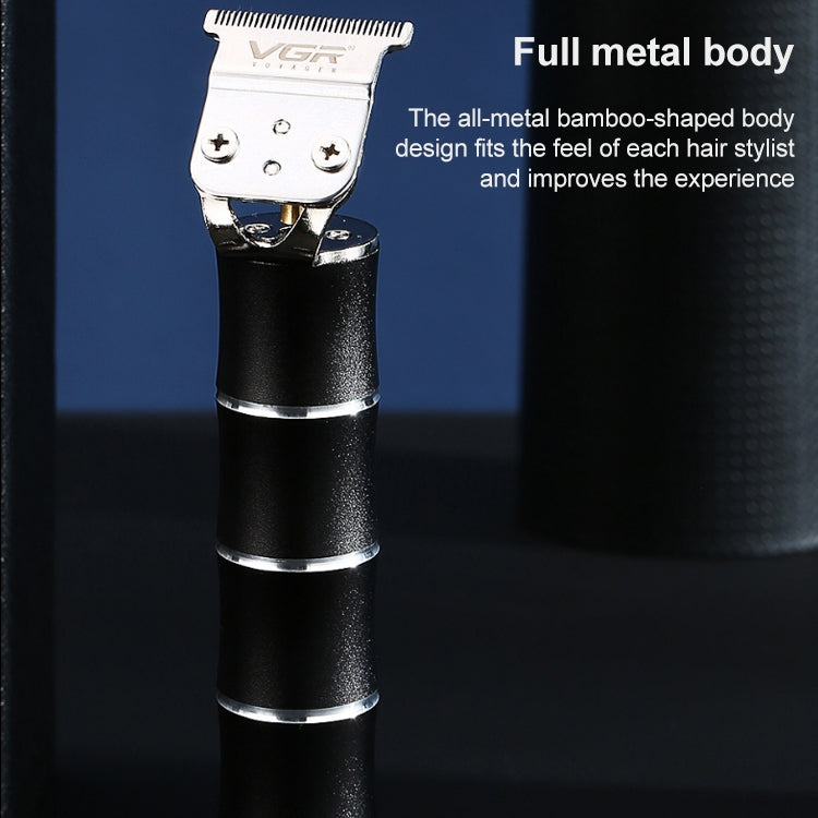 VGR V-193 5W USB Metal Bamboo Shape Hair Clipper (Green) - Hair Trimmer by VGR | Online Shopping UK | buy2fix