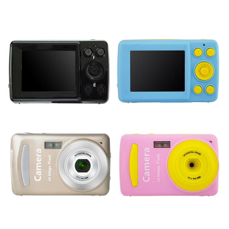 2.4 Inch 16MP 720P Mini LSR Cam Digital Camera for Kids Baby Cute Cartoon Multifunction Toy Camera Children Birthday(Black) - Consumer Electronics by buy2fix | Online Shopping UK | buy2fix