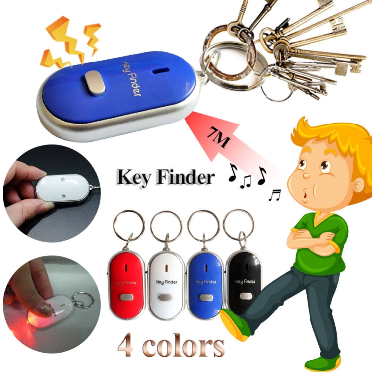 Mini LED Whistle Key Finder Flashing Beeping Remote Lost Keyfinder Locator Keyring for children(red) - Security by buy2fix | Online Shopping UK | buy2fix