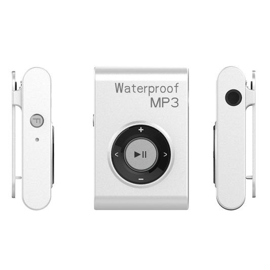 C26 IPX8 Waterproof Swimming Diving Sports MP3 Music Player with Clip & Earphone, Support FM, Memory:8GB(White) - MP3 Player by buy2fix | Online Shopping UK | buy2fix