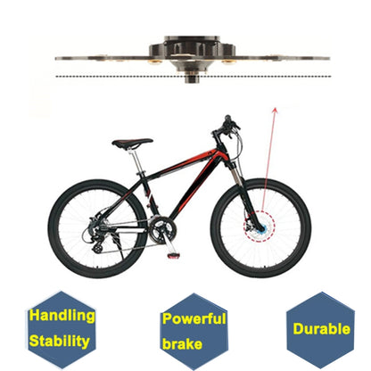 VXM Bicycle Mountain Bike Floating Brake Disc Brake 180mm(Black)(Black) - Outdoor & Sports by buy2fix | Online Shopping UK | buy2fix