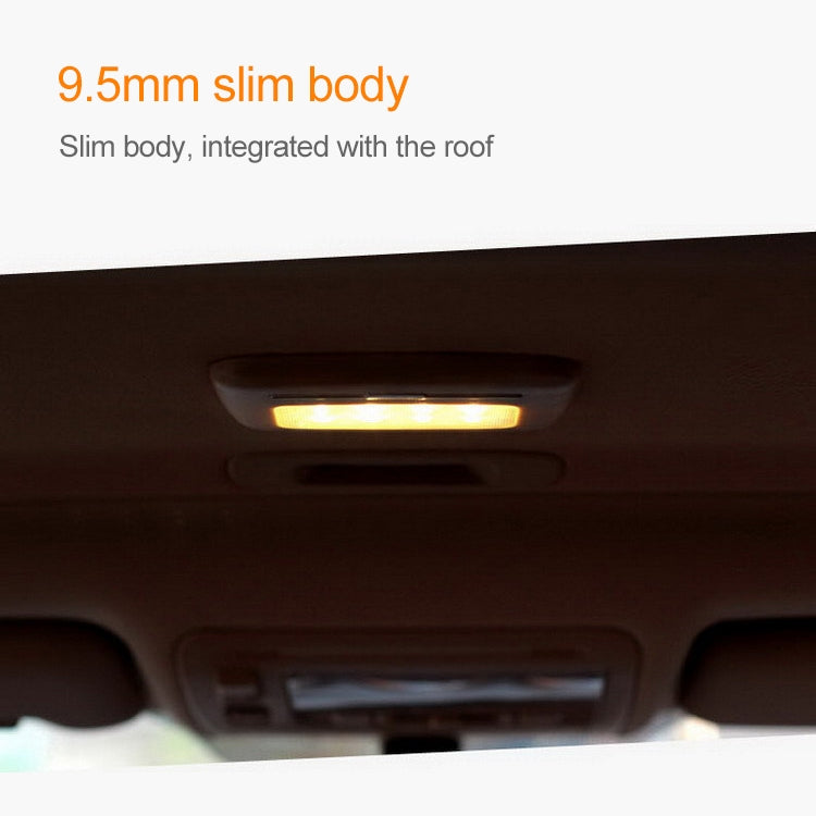 Car Interior Wireless Intelligent Electronic Products Car Reading Lighting Ceiling Lamp LED Night Light, Light Color:Yellow Light(White) - Dome Lights by buy2fix | Online Shopping UK | buy2fix