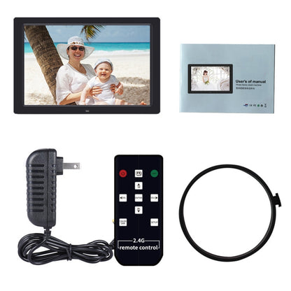 DPF-1201 12 inch 1280x800 Resolution Wall Mounted Advertising Machine LCD Electronic Photo Frame, Plug:EU Plug(Black) - Consumer Electronics by buy2fix | Online Shopping UK | buy2fix