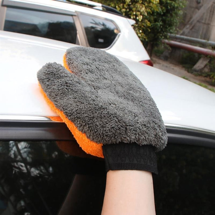 Car Washing Gloves Cleaning Mitt Wash Glove Maintenance Soft Coral Fleece Car Washing Brush Cloth For Motorcycle Auto Home - Car washing supplies by buy2fix | Online Shopping UK | buy2fix