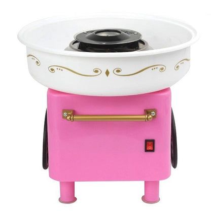 Retro Trolley Mini Cotton Candy Machine, Specification:European Regulations 220 V(Pink) - Home & Garden by buy2fix | Online Shopping UK | buy2fix
