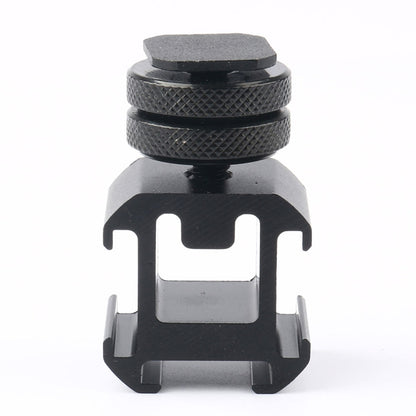 2PCS Universal Camera Rotary PTZ Three-Head Hot Shoe Base - Camera Accessories by buy2fix | Online Shopping UK | buy2fix