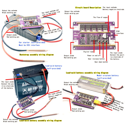 Lead-Acid Battery Version 12V Digital Display DIY Battery Spot Welding Machine Pen Control, Style:6 Square Pen With Case - Home & Garden by buy2fix | Online Shopping UK | buy2fix