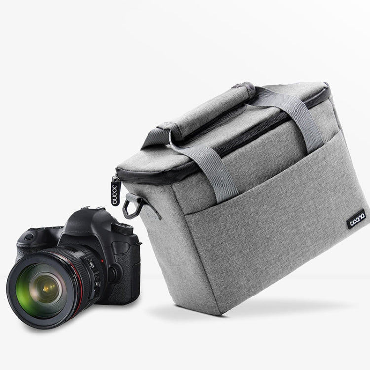 Baona BN-H001 Digital Camera Bag Casual Portable Camera Waterproof Bag, Size:Medium(Gray) - Camera Accessories by Baona | Online Shopping UK | buy2fix