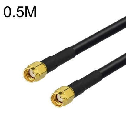 RP-SMA Male To RP-SMA Male RG58 Coaxial Adapter Cable, Cable Length:0.5m - Connectors by buy2fix | Online Shopping UK | buy2fix