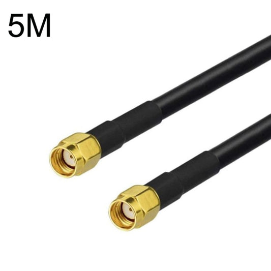 RP-SMA Male To RP-SMA Male RG58 Coaxial Adapter Cable, Cable Length:5m - Connectors by buy2fix | Online Shopping UK | buy2fix