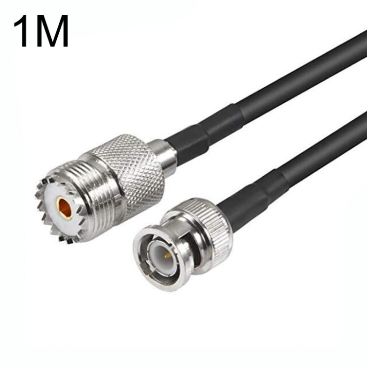 BNC Male To UHF Female RG58 Coaxial Adapter Cable, Cable Length:1m - Connectors by buy2fix | Online Shopping UK | buy2fix