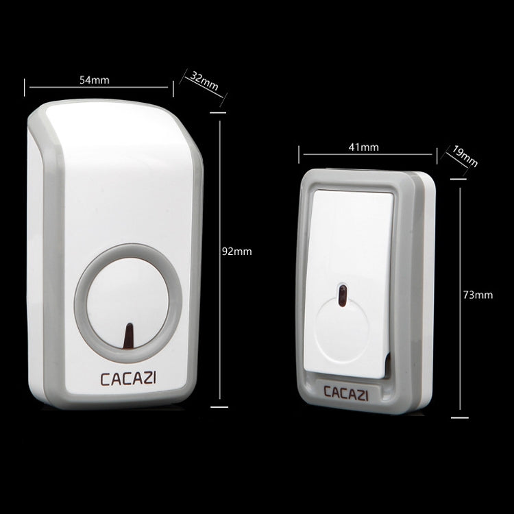 CACAZI W-899 Smart Home Wireless Doorbell Remote Control Doorbell, Style:US Plug - Security by CACAZI | Online Shopping UK | buy2fix