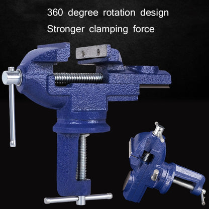 360-Degree Rotating Small Vise Table Flat Universal Table Clamp, Random Color Delivery, Size:60mm - Others by buy2fix | Online Shopping UK | buy2fix