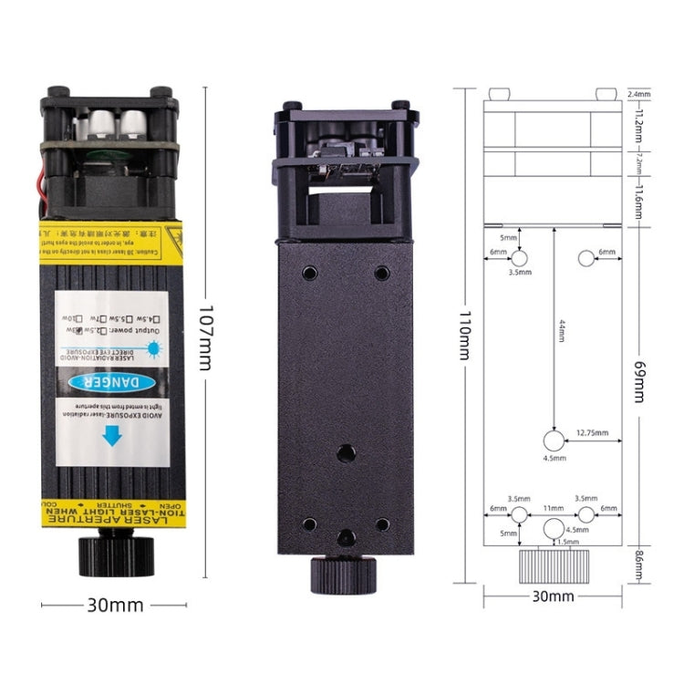 DAJA J3 For D2 / D3 Small Laser Carving Machine Blu-ray Laser Head US Plug, Spec: 20W - Consumer Electronics by DAJA | Online Shopping UK | buy2fix