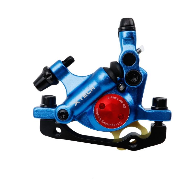 ZOOM HB100 Mountain Bike Hydraulic Brake Caliper Folding Bike Cable Pull Hydraulic Disc Brake Caliper, Style:Front(Blue) - Outdoor & Sports by Zoom | Online Shopping UK | buy2fix