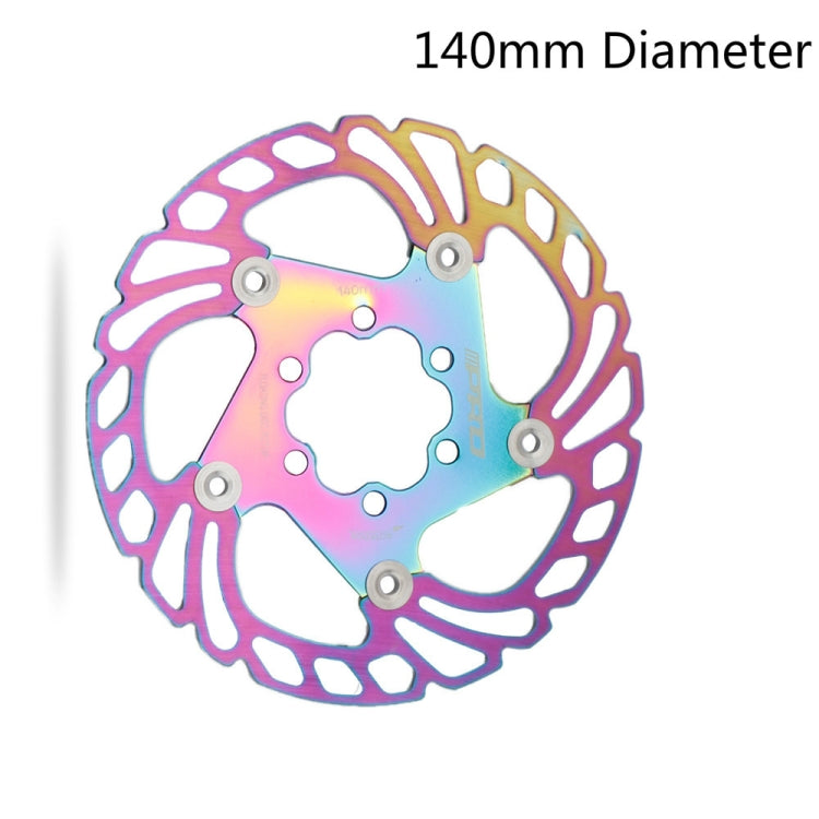 IIIPRO Floating Disc Road Mountain Bike Six Nail Disc Brake Disc, Size:140mm(Colorful) - Outdoor & Sports by IIIPRO | Online Shopping UK | buy2fix