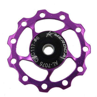 4 PCS MEROCA Metal Bearings Mountain Bike Road Bike Rear Derailleur Guide Wheel 11T/13T Guide Wheel, Specification:11T, Color:Purple - Outdoor & Sports by MEROCA | Online Shopping UK | buy2fix