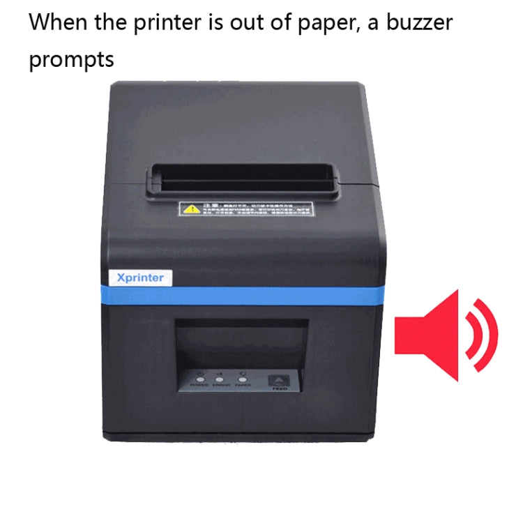 Xprinter XP-N160II Thermal Ticket Printing Machine Bluetooth Receipt Printer, Style:EU Plug(Gray) - Printer by Xprinter | Online Shopping UK | buy2fix