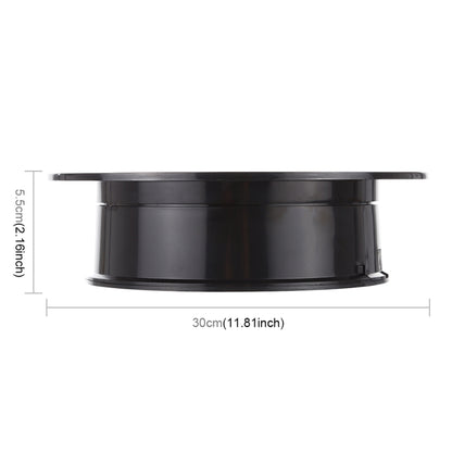 30cm 360 Degree Electric Rotating Turntable Display Stand Video Shooting Props Turntable for Photography, Load 4kg (Black) - Camera Accessories by buy2fix | Online Shopping UK | buy2fix