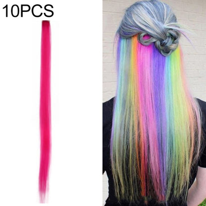 10 PCS Chemical Fiber Wig One-Step Gradient Color Single Card Wig, Stretched Length:24inches(31#) - Wigs by Alileader | Online Shopping UK | buy2fix