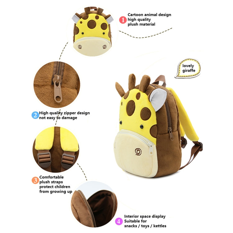 Kids 3D Animal Velvet Backpacks Children Cartoon Kindergarten Toys Gifts School Bags(Dinosaur) - Kids Bags by buy2fix | Online Shopping UK | buy2fix