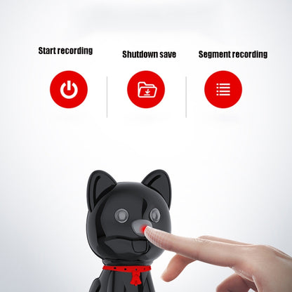 E300 Cute Pet High-Definition Noise Reduction Smart Voice Recorder MP3 Player, Capacity: 32GB(Black) - Security by buy2fix | Online Shopping UK | buy2fix