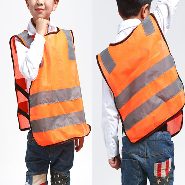 Safety Kids Reflective Stripes Clothing Children Reflective Vest(Fluorescent Yellow) - Reflective Safety Clothing by buy2fix | Online Shopping UK | buy2fix