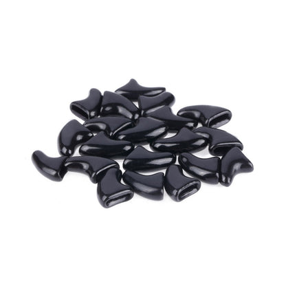 20 PCS Silicone Soft Cat Nail Caps / Cat Paw Claw / Pet Nail Protector/Cat Nail Cover, Size:S(Black) - Home & Garden by buy2fix | Online Shopping UK | buy2fix