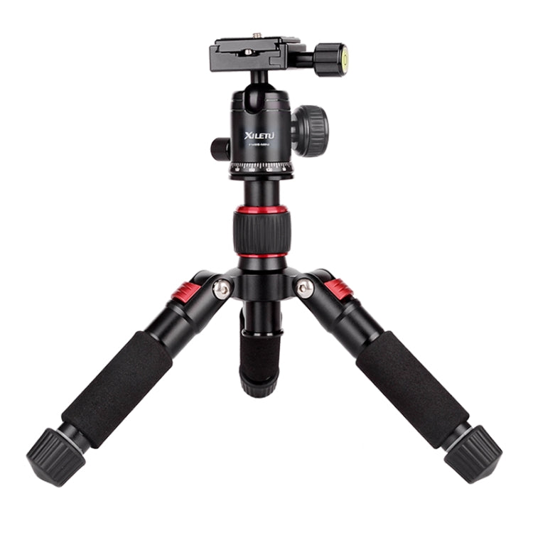 Xiletu FM5S-MINI 5-Section Folding Legs Mini Desktop Tripod Mount(Red) - Tripods by Xiletu | Online Shopping UK | buy2fix