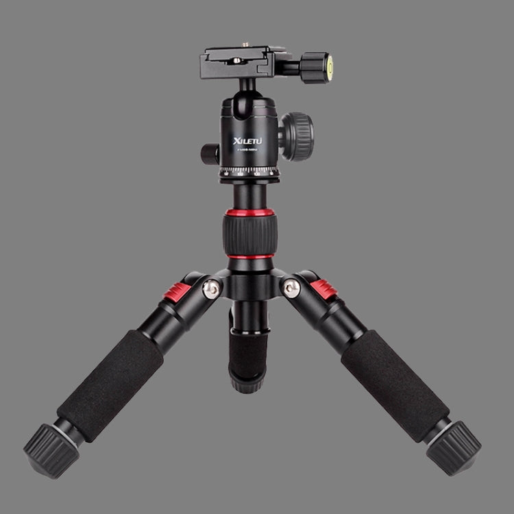 Xiletu FM5S-MINI 5-Section Folding Legs Mini Desktop Tripod Mount(Red) - Tripods by Xiletu | Online Shopping UK | buy2fix