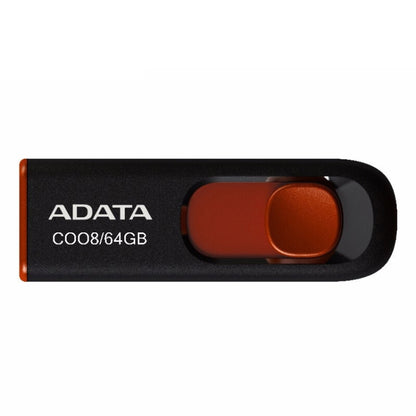 ADATA C008 Car Office Universal Usb2.0 U Disk, Capacity: 64GB(Red) - USB Flash Drives by ADATA | Online Shopping UK | buy2fix