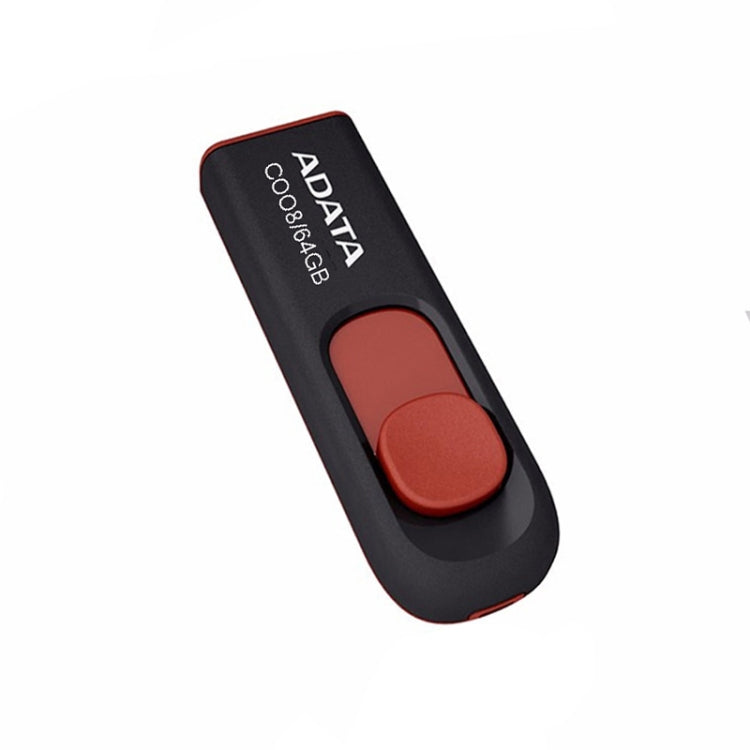 ADATA C008 Car Office Universal Usb2.0 U Disk, Capacity: 64GB(Red) - USB Flash Drives by ADATA | Online Shopping UK | buy2fix