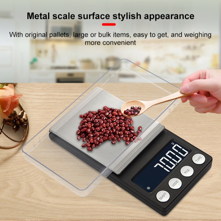 High-Precision Electronic Scale Mini Portable Jewellery Medicine Scale, Style:500g/0.01g - Jewelry Scales by buy2fix | Online Shopping UK | buy2fix