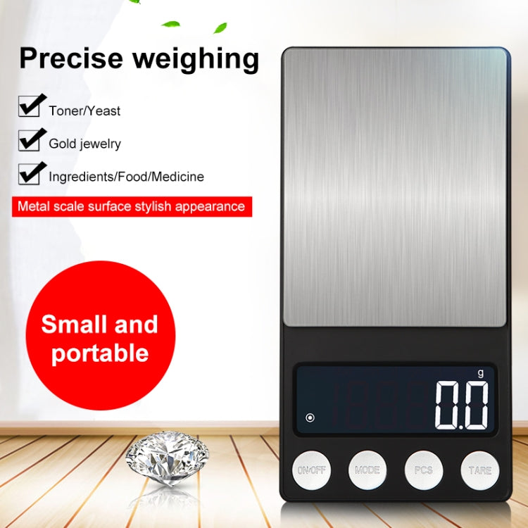 High-Precision Electronic Scale Mini Portable Jewellery Medicine Scale, Style:500g/0.01g - Jewelry Scales by buy2fix | Online Shopping UK | buy2fix