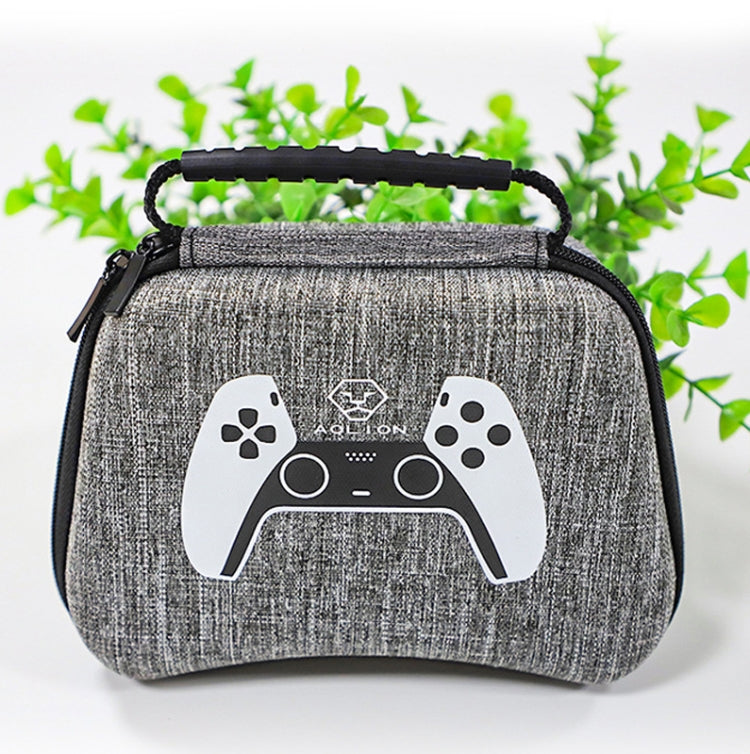 3 PCS AOLION Game Handle Waterproof EVA Storage Bag Hard Shell Bag For PS5/PS4(Gray) - Bags by buy2fix | Online Shopping UK | buy2fix