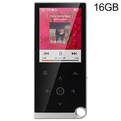 E05 2.4 inch Touch-Button MP4 / MP3 Lossless Music Player, Support E-Book / Alarm Clock / Timer Shutdown, Memory Capacity: 16GB without Bluetooth(Silver Grey) - Consumer Electronics by buy2fix | Online Shopping UK | buy2fix