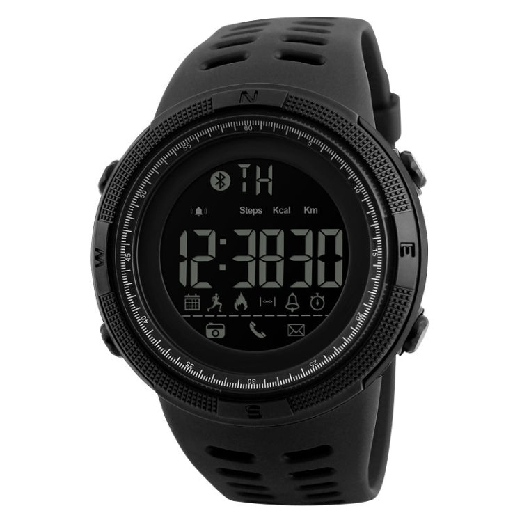 SKMEI 1250 Men Outdoor Waterproof Sports Digital Watch Multi-Function Watch(Black) - Leather Strap Watches by SKMEI | Online Shopping UK | buy2fix