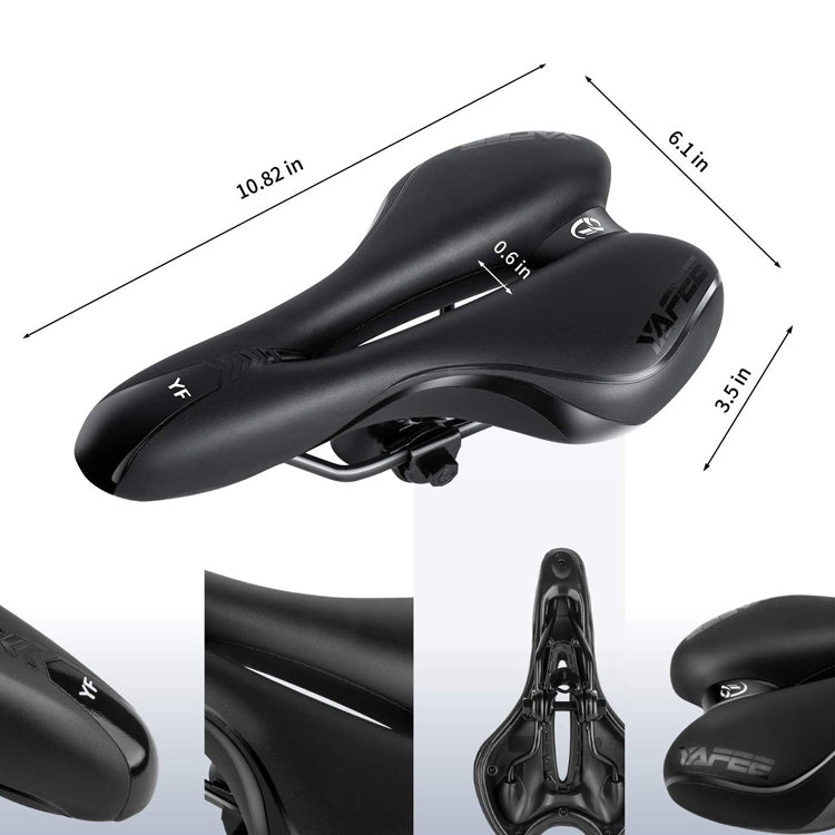 YAFEE YF-1034-3 Soft Mountain Bike Seat Mountain Bike Hollow Breathable Saddle Seat Cushion Bicycle Seat(Black) - Outdoor & Sports by YAFEE | Online Shopping UK | buy2fix