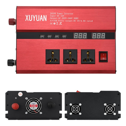 XUYUAN 3000W Car Inverter USB Display Charging Converter, Specification: 12V to 220V - Modified Square Wave by buy2fix | Online Shopping UK | buy2fix