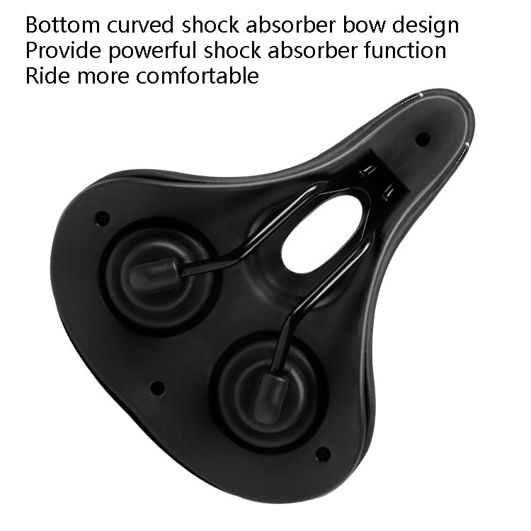 Wheel Up Bicycle Seat Saddle Mountain Bike Road Bike Bicycle Seat Riding Equipment Accessories(Black) - Bicycle Saddle by Wheel Up | Online Shopping UK | buy2fix