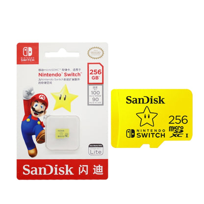 SanDisk SDSQXAO TF Card Micro SD Memory Card for Nintendo Switch Game Console, Capacity: 256GB Gold - Micro SD Card by SanDisk | Online Shopping UK | buy2fix