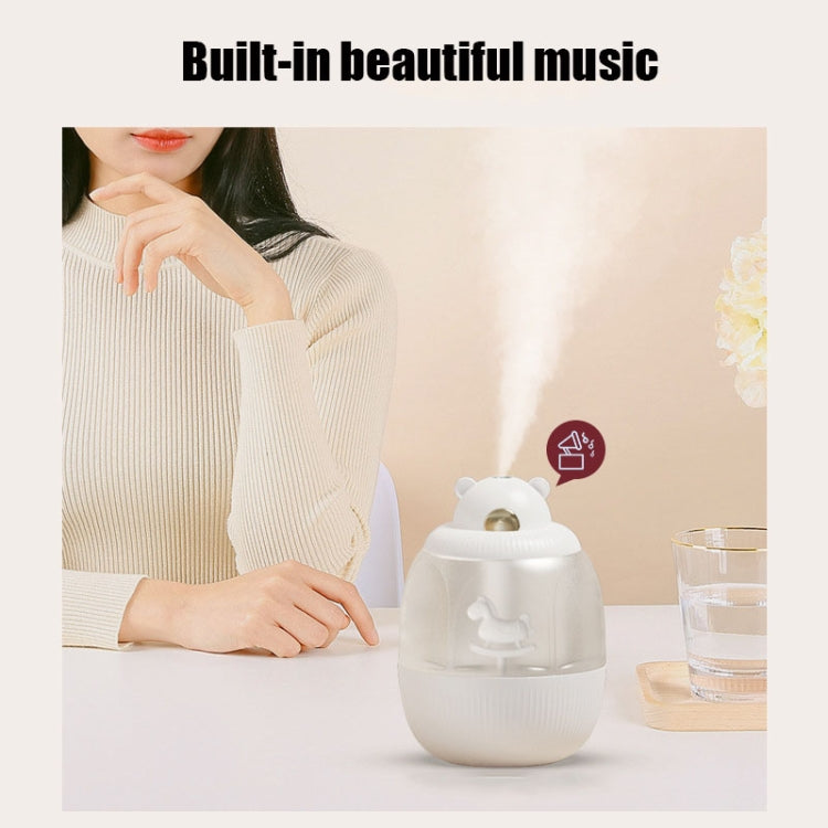MJ010 USB Air Humidifier Home Small Bedroom Desktop Carousel Air Humidifier with Music Box,  USB Plug-in Type(Pink) - Home & Garden by buy2fix | Online Shopping UK | buy2fix
