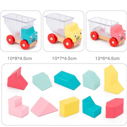 Puzzle Children Toy Gifts Interactive Children Early Education Puzzle Building Blocks, Style: Truck Loading - Building Blocks by buy2fix | Online Shopping UK | buy2fix