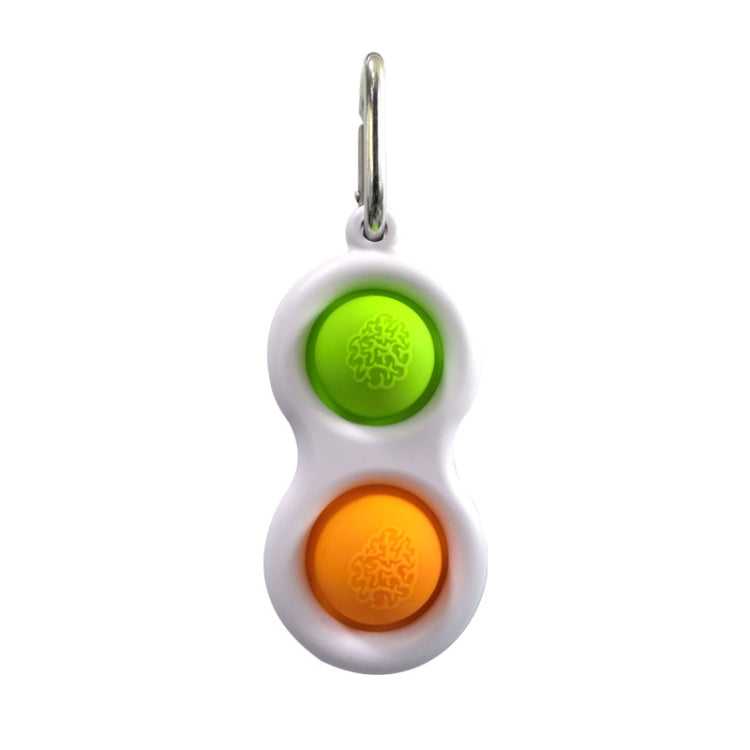 3 PCS Finger Bubble Music Key Buckle Baby Mental Development Can Press The Practice Board Finger Decompression Press Keychain, Color Random Deilvery - Squeeze Toys by buy2fix | Online Shopping UK | buy2fix