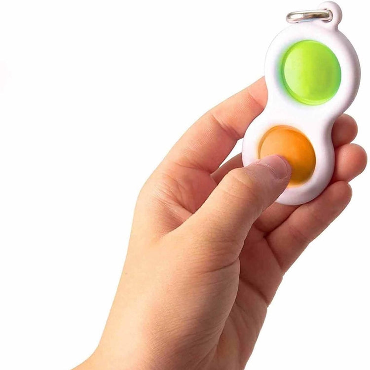 3 PCS Finger Bubble Music Key Buckle Baby Mental Development Can Press The Practice Board Finger Decompression Press Keychain, Color Random Deilvery - Squeeze Toys by buy2fix | Online Shopping UK | buy2fix