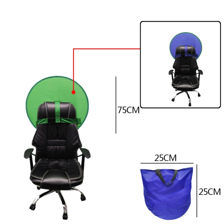 Live E-Sports Background Cloth Folding Background Board, Size: Double Layer S Blue Green 75cm - Camera Accessories by buy2fix | Online Shopping UK | buy2fix