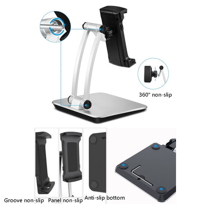 Aluminum Alloy Tablet Bracket Lazy Desktop Folding Mobile Phone Tablet Bracket - Desktop Holder by buy2fix | Online Shopping UK | buy2fix