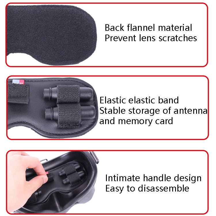 Sunnylife FV-Q9307 For DJI FPV Flight Glasses V2 Protective Cover Dust Shading Storage Mat(Black) - DJI & GoPro Accessories by Sunnylife | Online Shopping UK | buy2fix